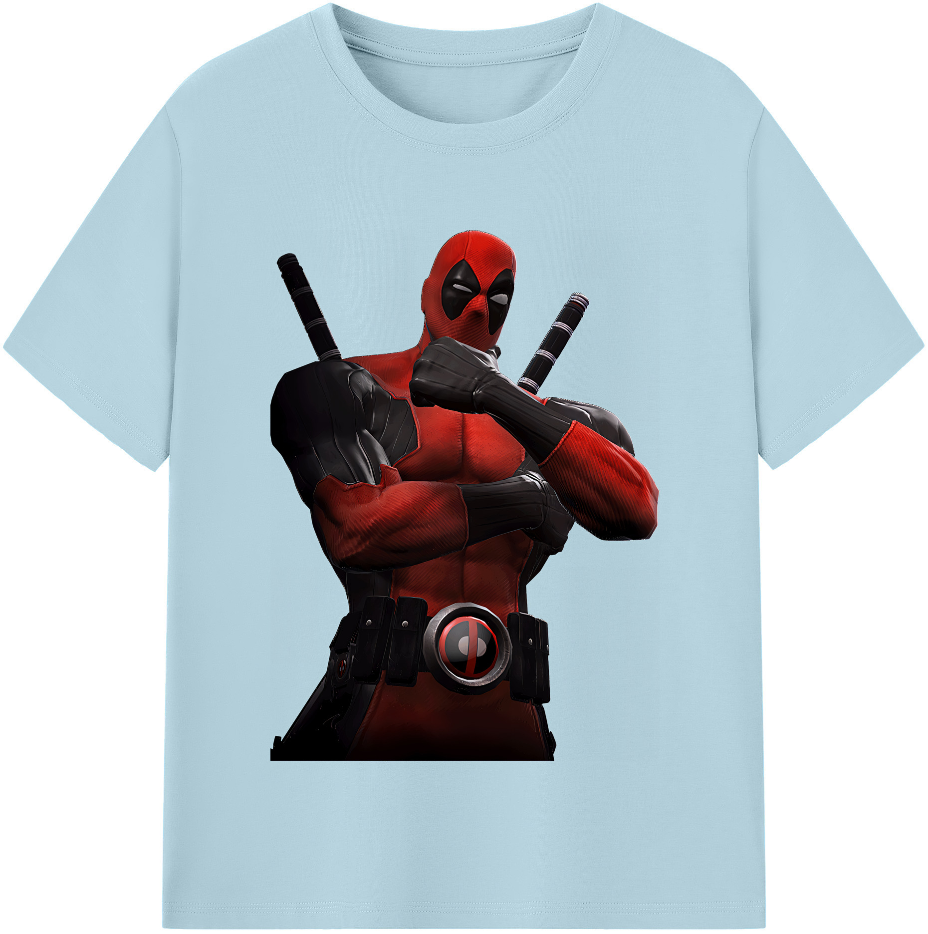 （画像用） Deadpool デッドプール 綿100％半袖Tシャツ（フロントプリント）